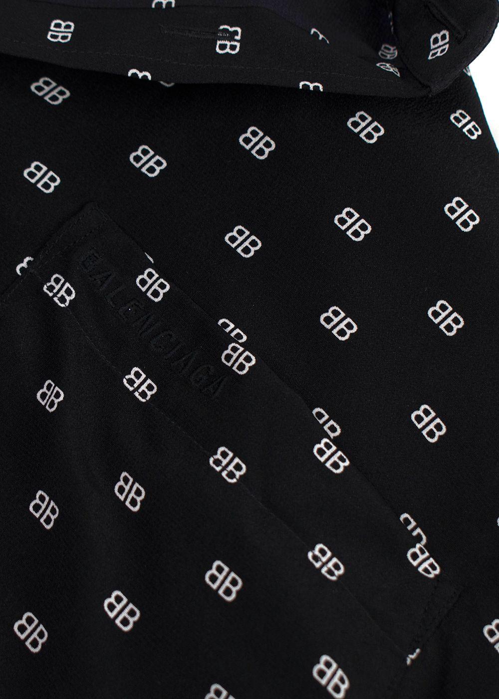 Balenciaga Black Monogram Shirt