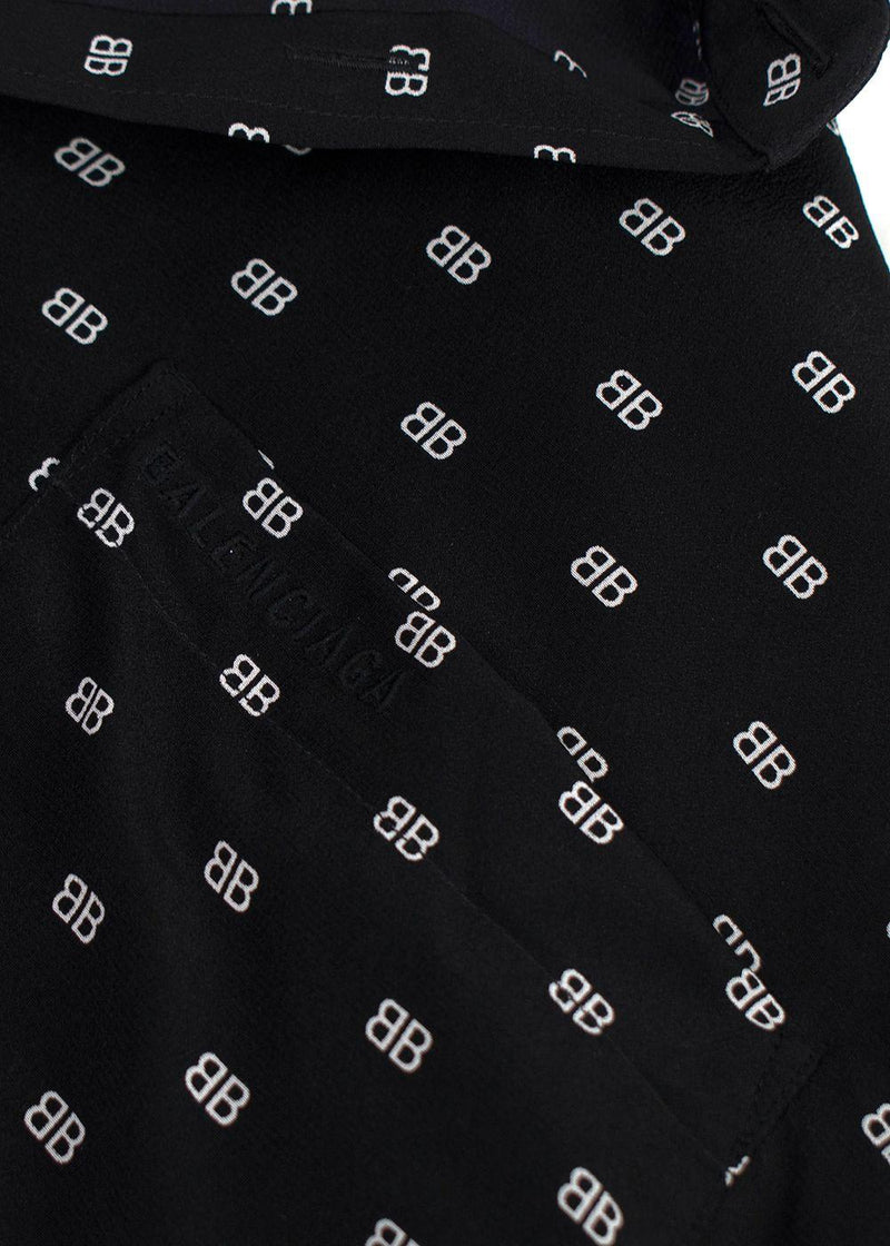 Balenciaga Black Monogram Shirt