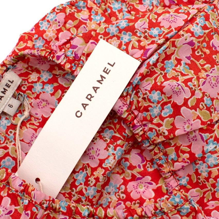 Caramel Red Floral Lily Bloomers