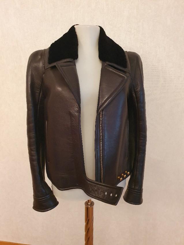 Tom Ford Fur Lined Leather Aviator Jacket