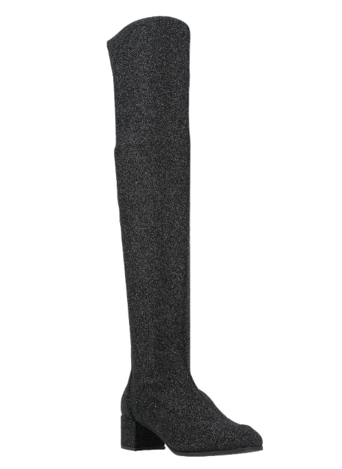 Giuseppe Zanottio Black Glitter OTK Boots