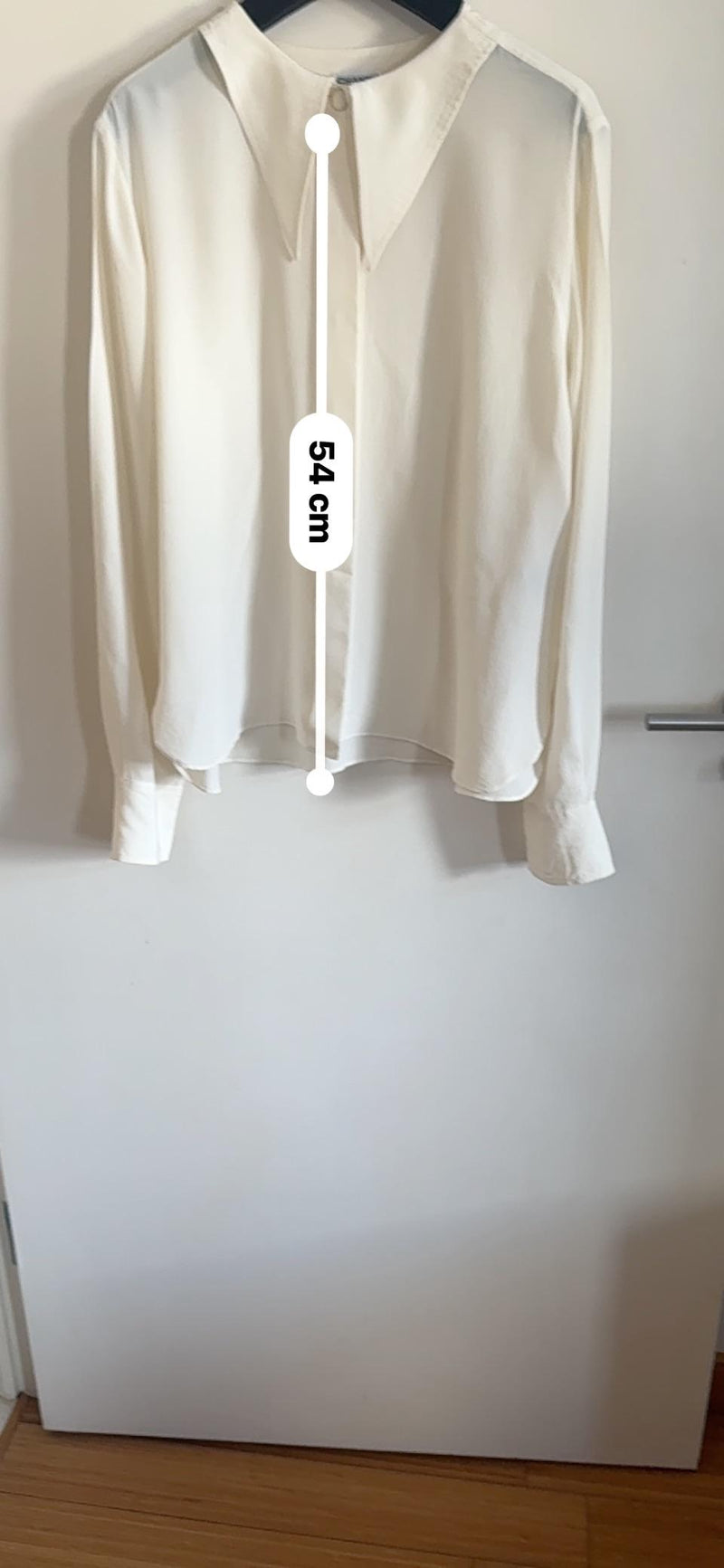 Chanel Cream Silk Button Front Blouse