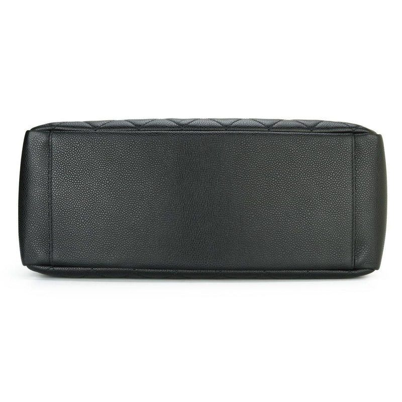 Chanel Black Caviar Leather Grand Shopping Tote