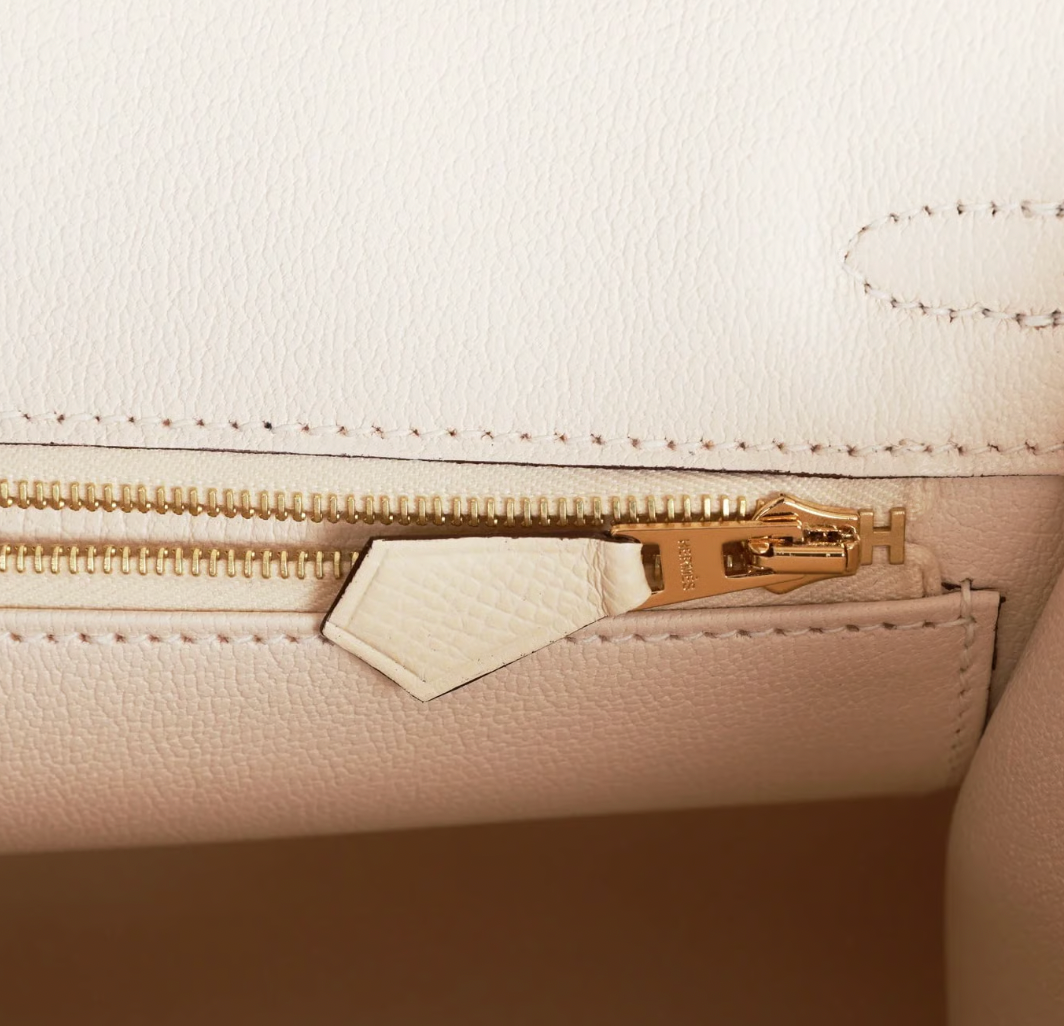 Hermès Epsom Sellier Nata Birkin 25 With Gold Hardware