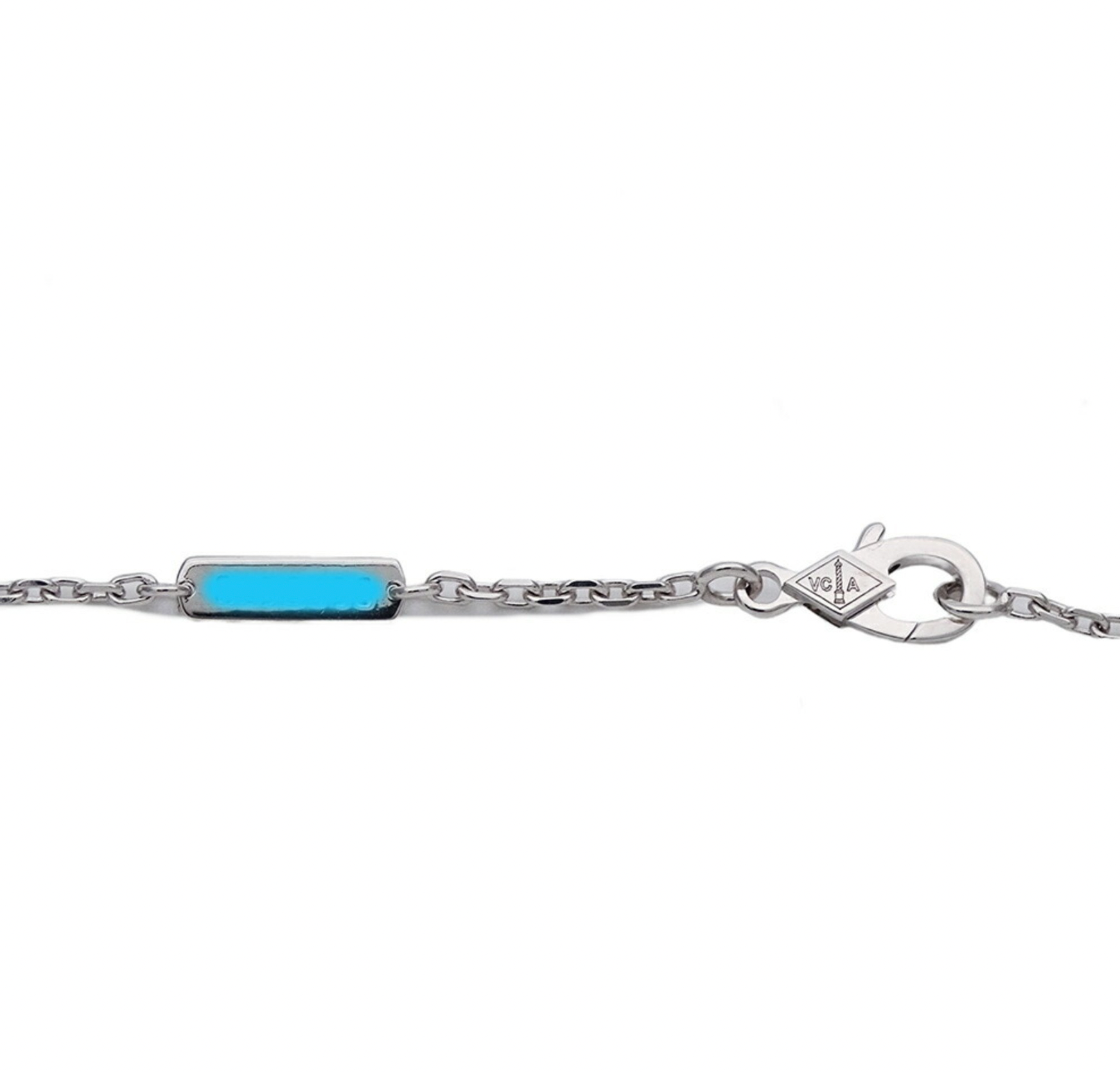 Van Cleef White Gold Frivole Necklace