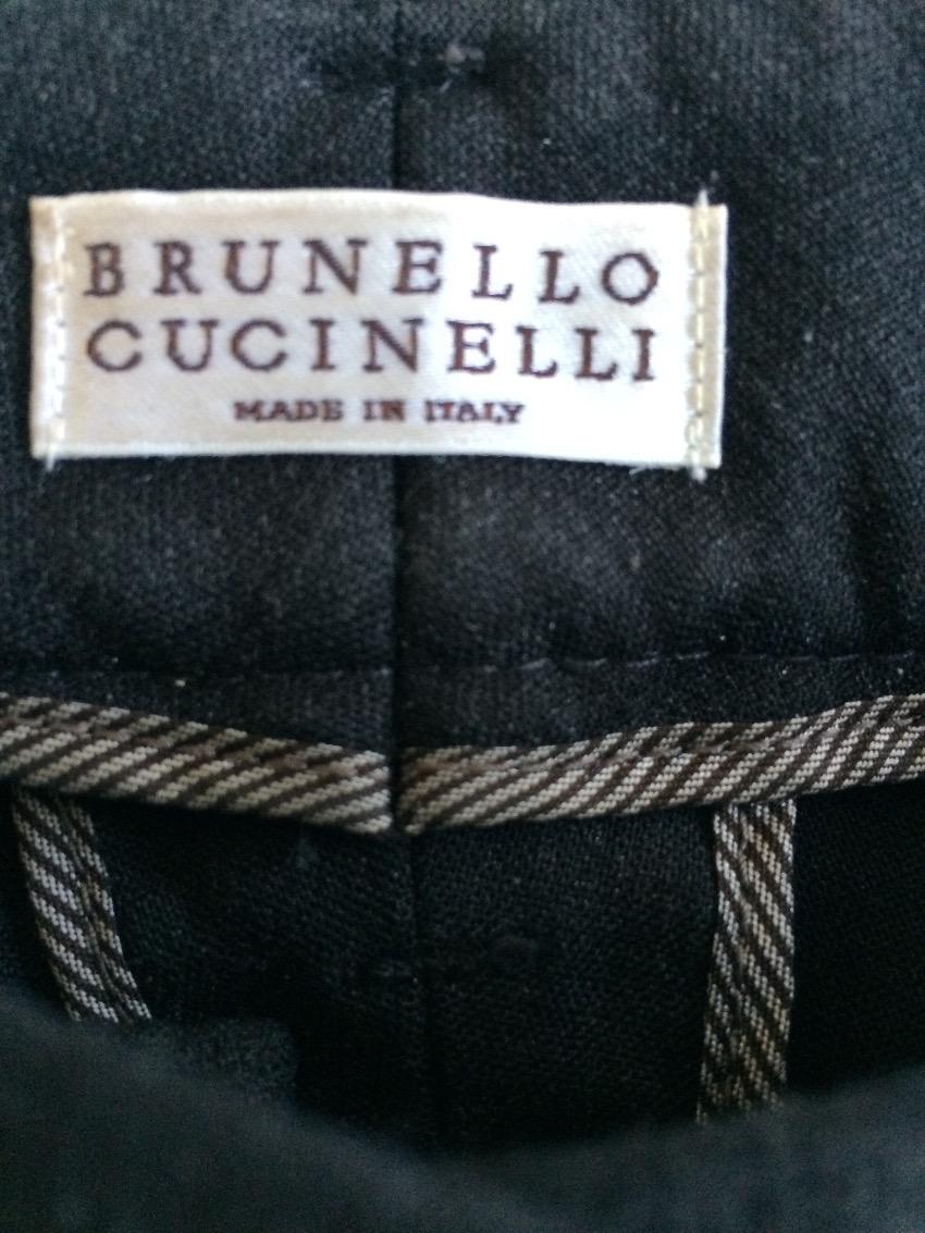 BRUNELLO CUCINELLI charcoal grey trousers