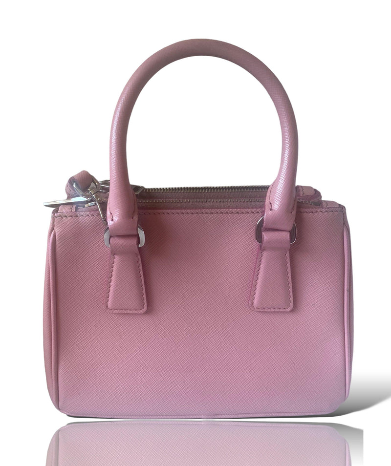 Pink Saffiano Galleria Mini-Bag