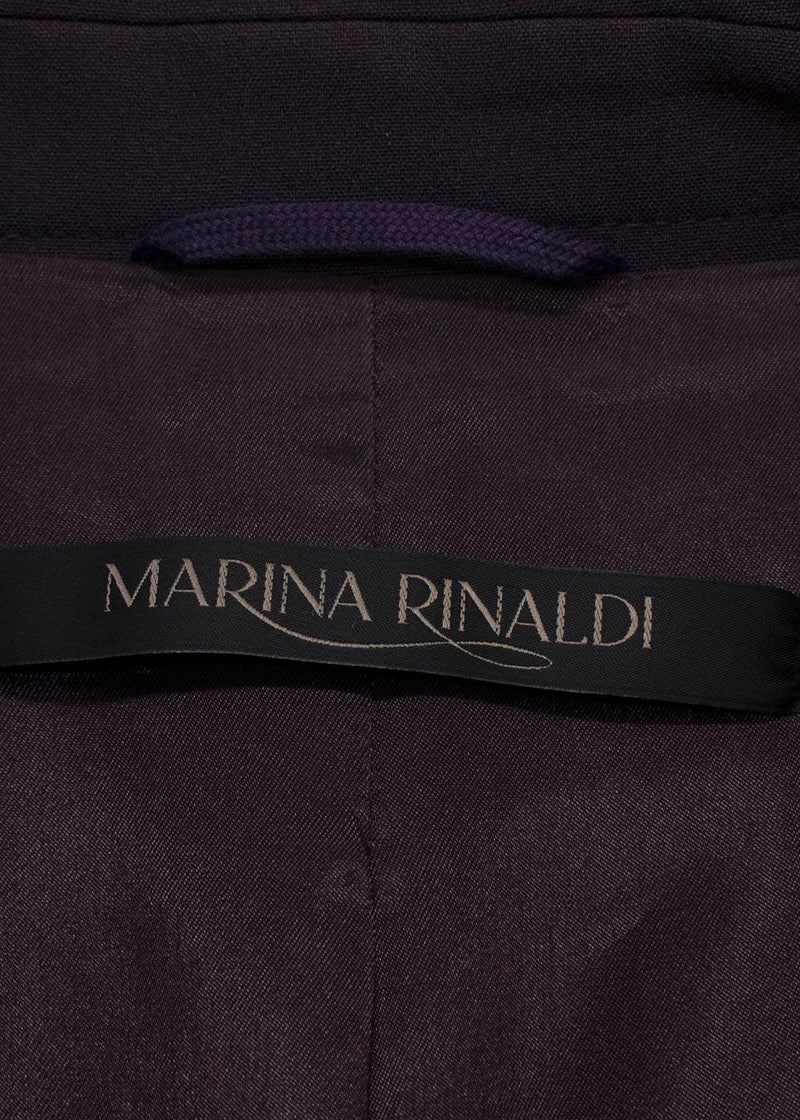 Marina Rinaldi Aubergine Single Breasted Blazer and Trouser Suit