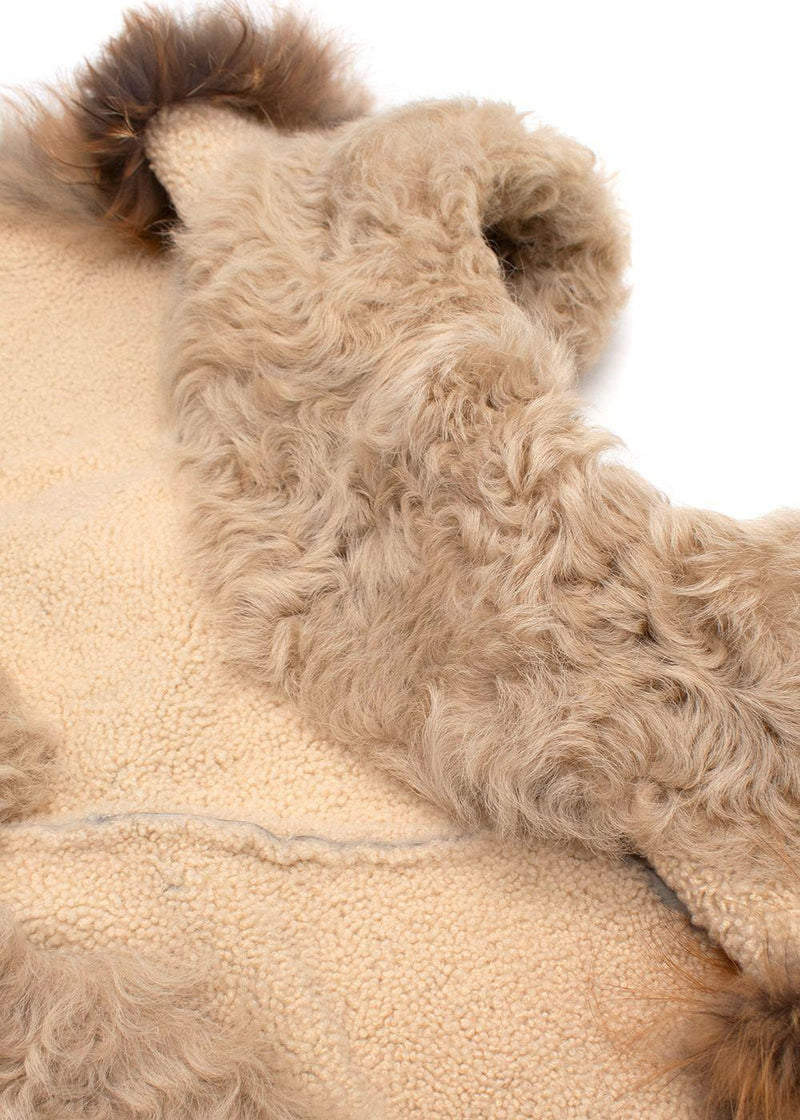 Dolce and Gabbana Fox Fur and Shearling Gilet