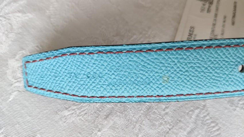 Hermes 24mm Reversible Belt with Tri-Colour H Buckle - Size 70