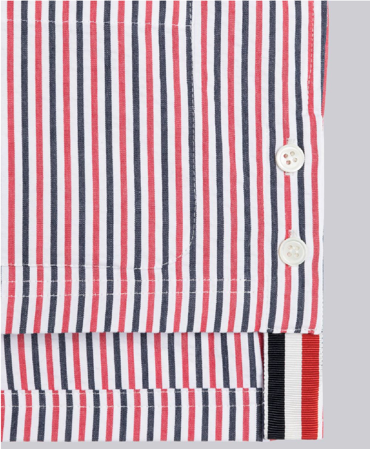 Thom Browne Short Sleeve Boxy Patch Pocket Shirt