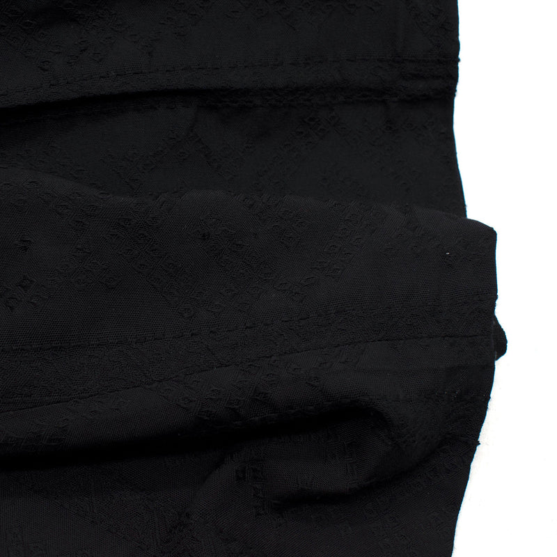 Saint Laurent Black Jacquard Tailored Trousers
