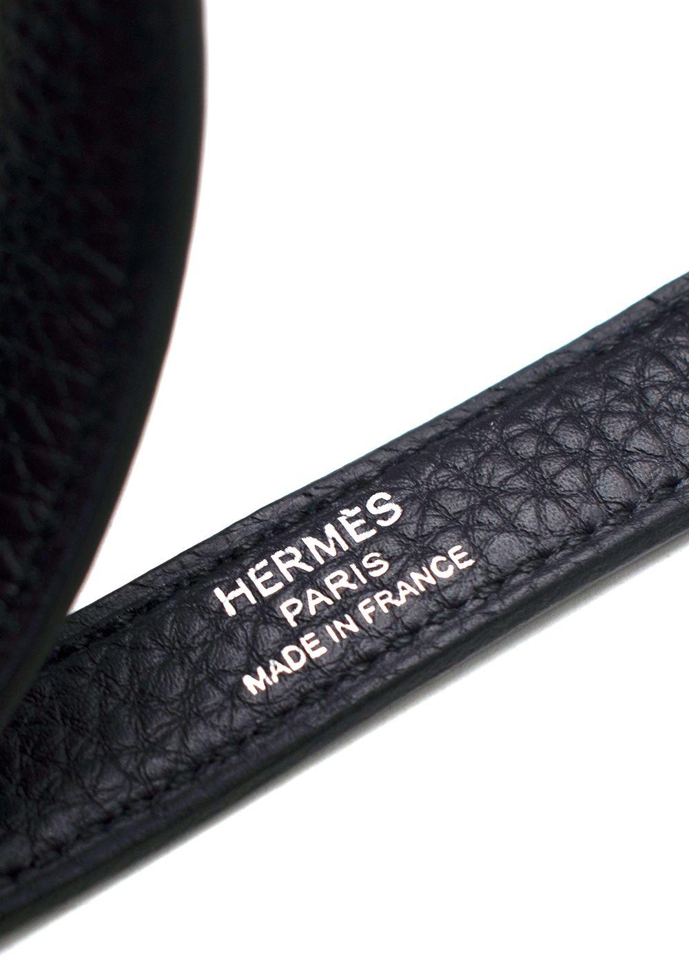 Hermes Limited Edition Kelly 28cm Galop Retourne Au Visit in  Noir Togo Leather with Palladium Hardware