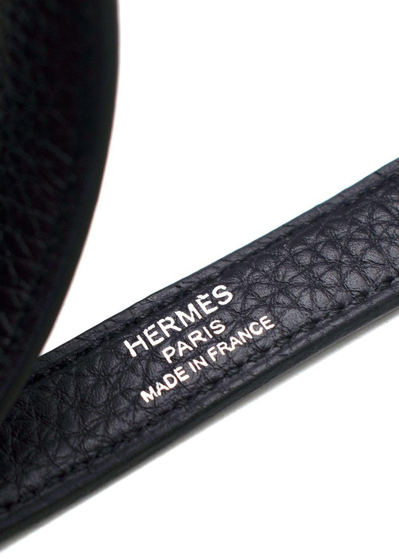 Hermes Limited Edition Kelly 28cm Galop Retourne Au Visit in  Noir Togo Leather with Palladium Hardware