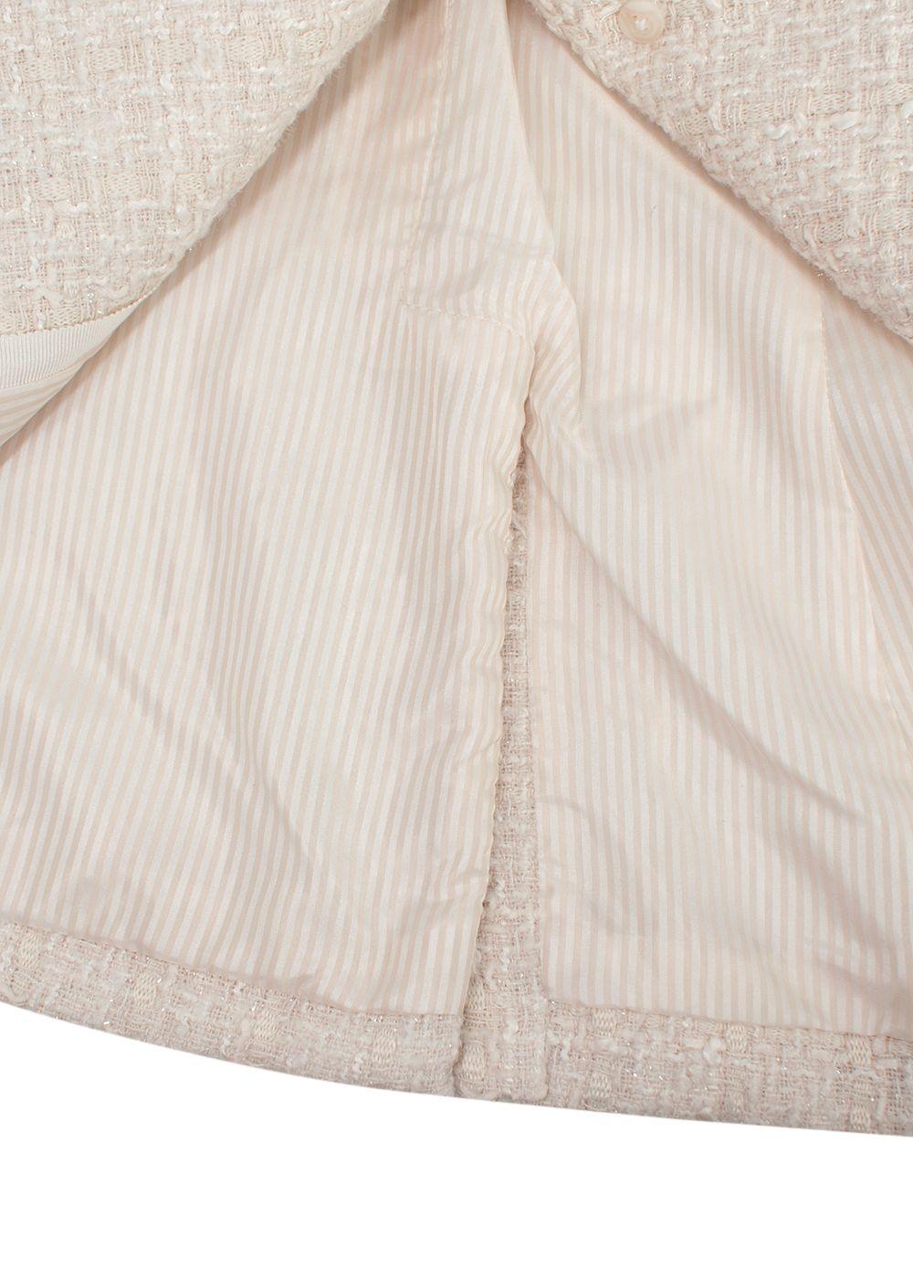 Veronica Beard Ivory Tweed Blazer