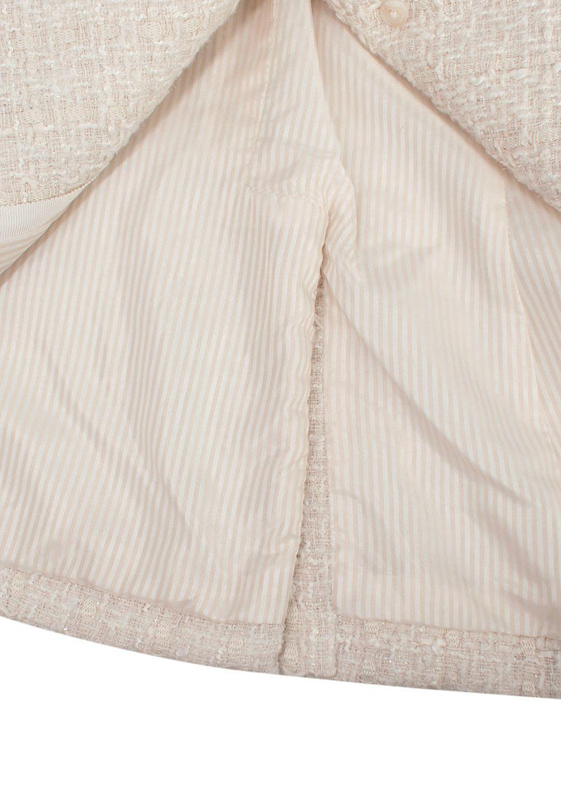 Veronica Beard Ivory Tweed Blazer
