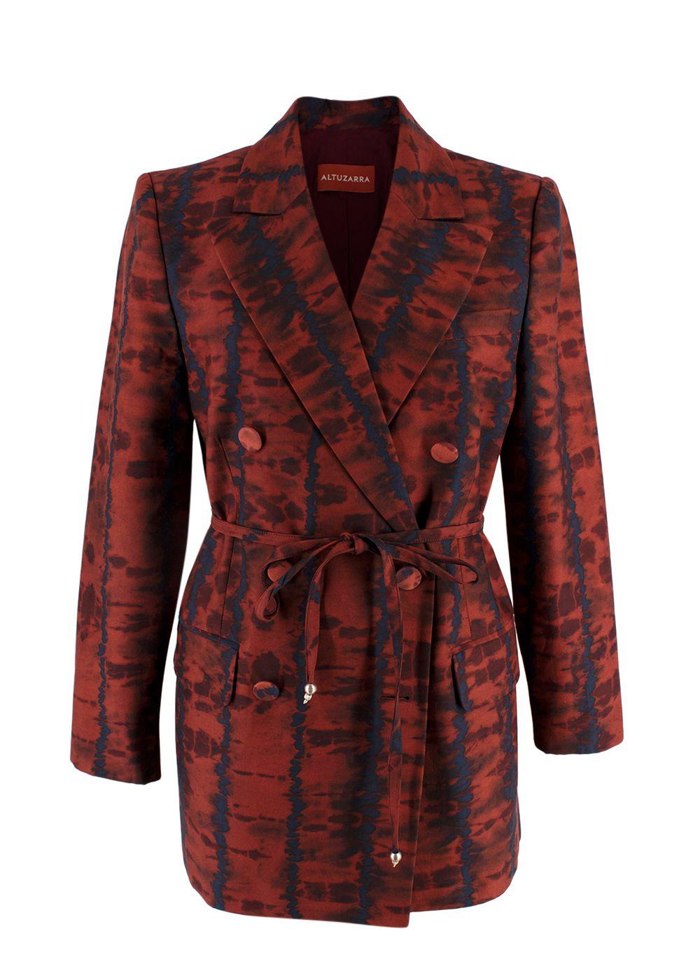 Altuzarra Hattson belted tie-dyed cotton-blend blazer
