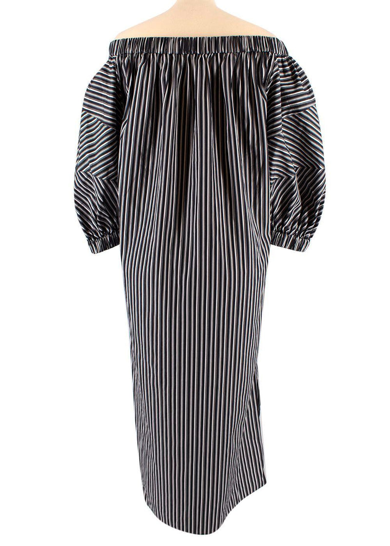Striped Off-Shoulder Dress