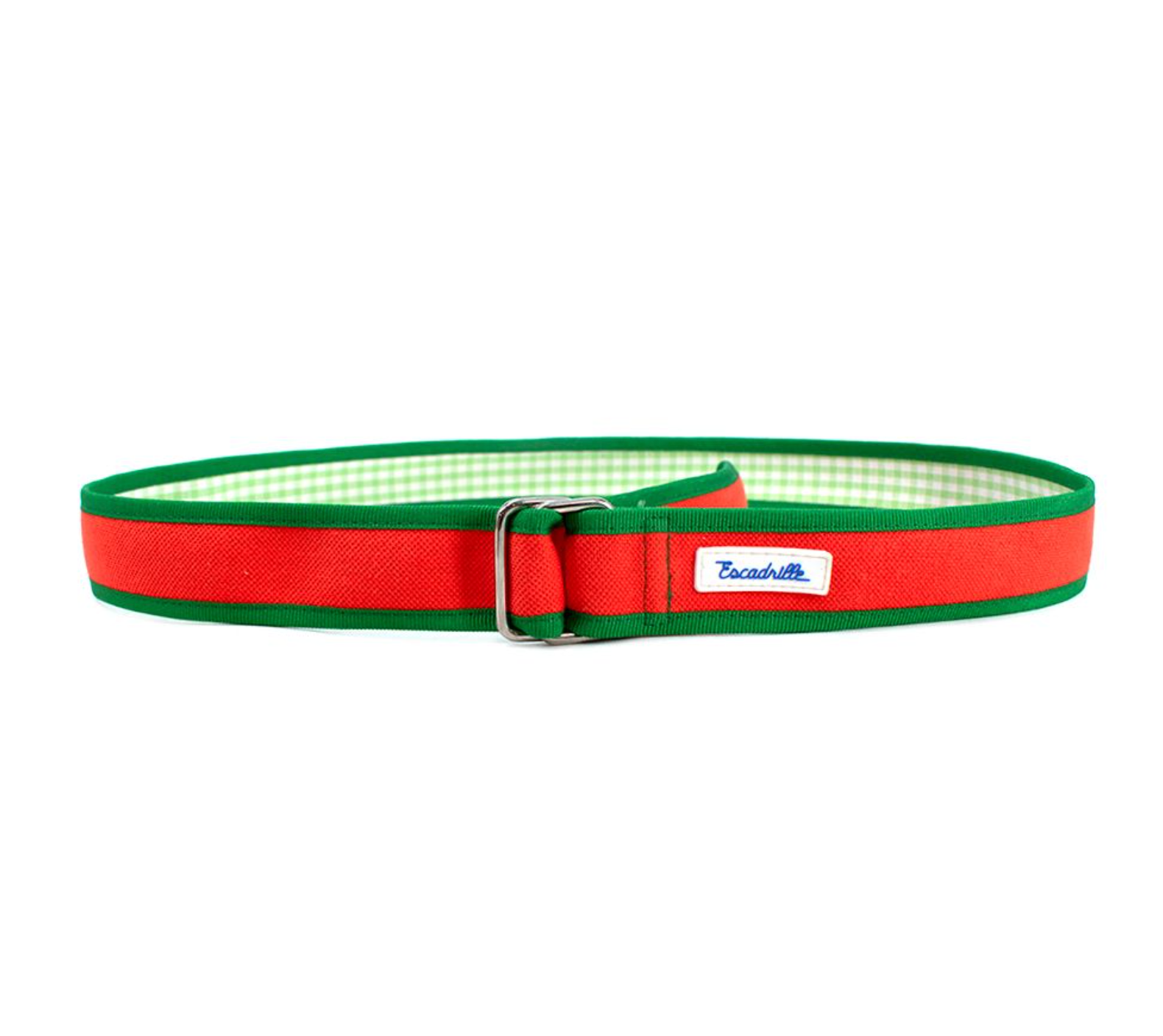 Escadrille Orange and Green Fabric Belt