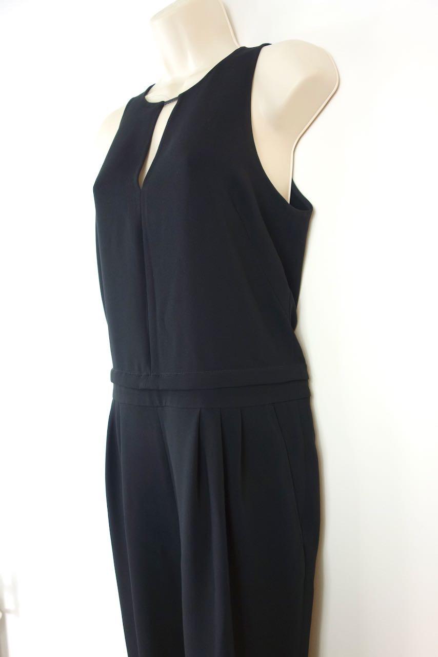 Black crepe keyhole jumpsuit