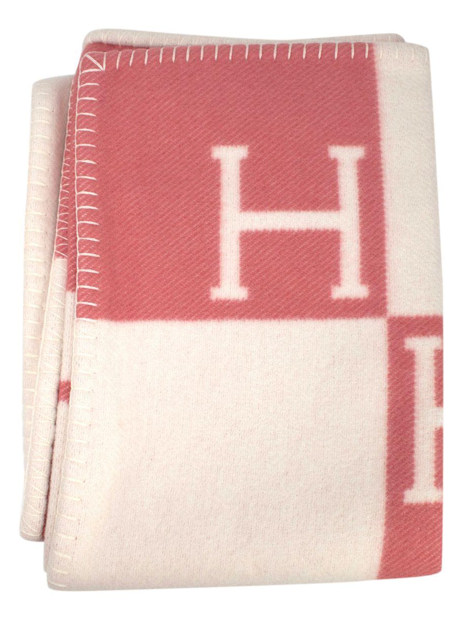 Hermes Pink and Cream Avalon Baby Blanket