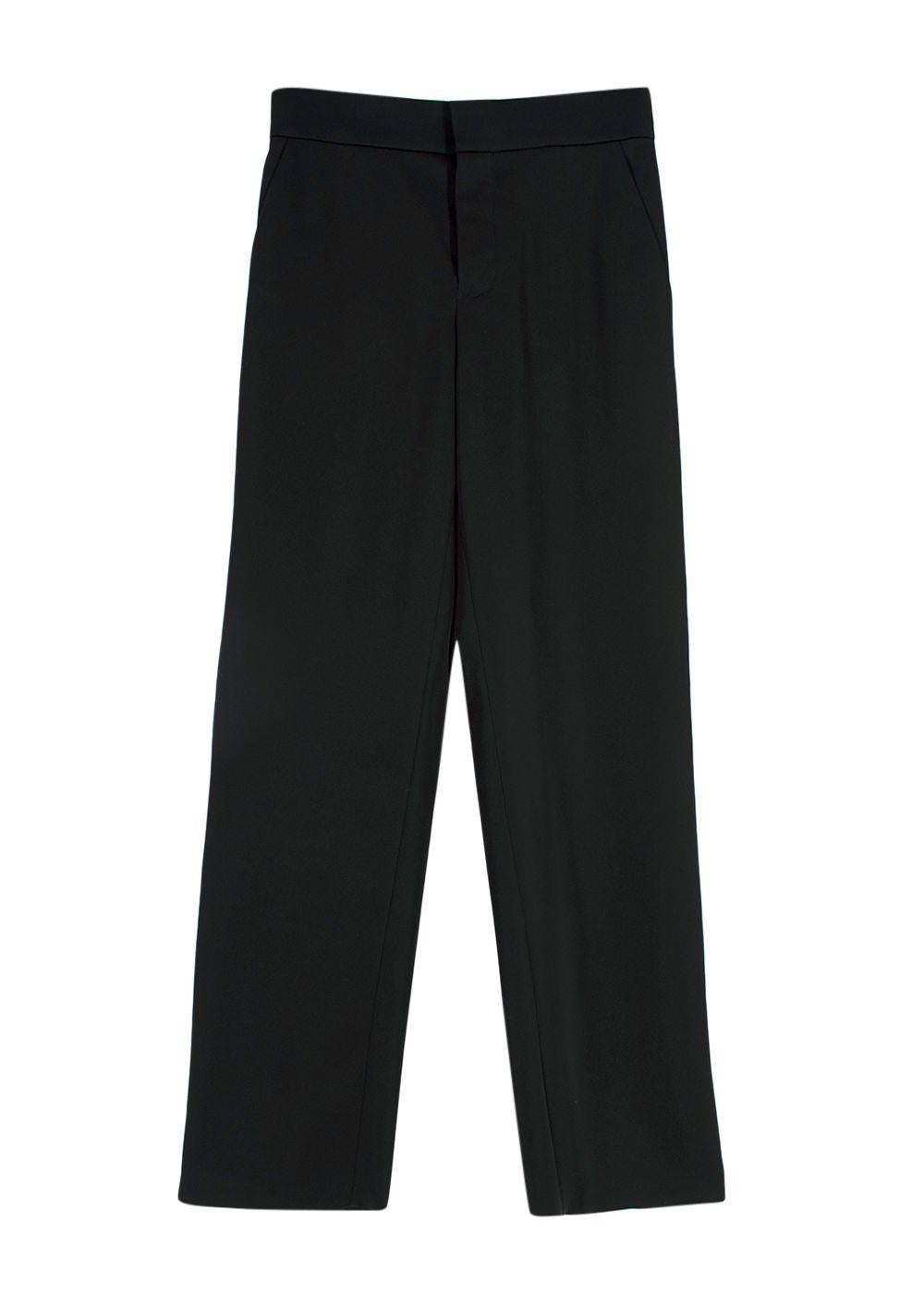 Loewe Black Satin Tailored Trousers