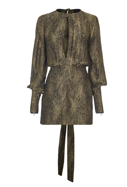 Saint Laurent Silk Blend Mini Dress