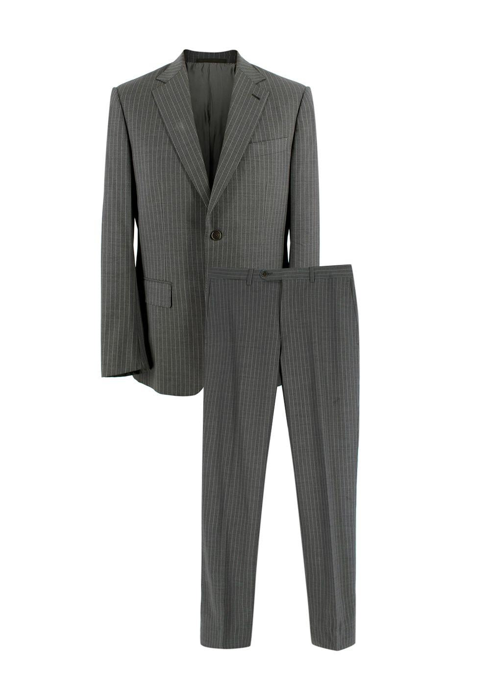 Ermenegildo Zegna Grey PinStripe Single Breasted Blazer and Trouser Suit