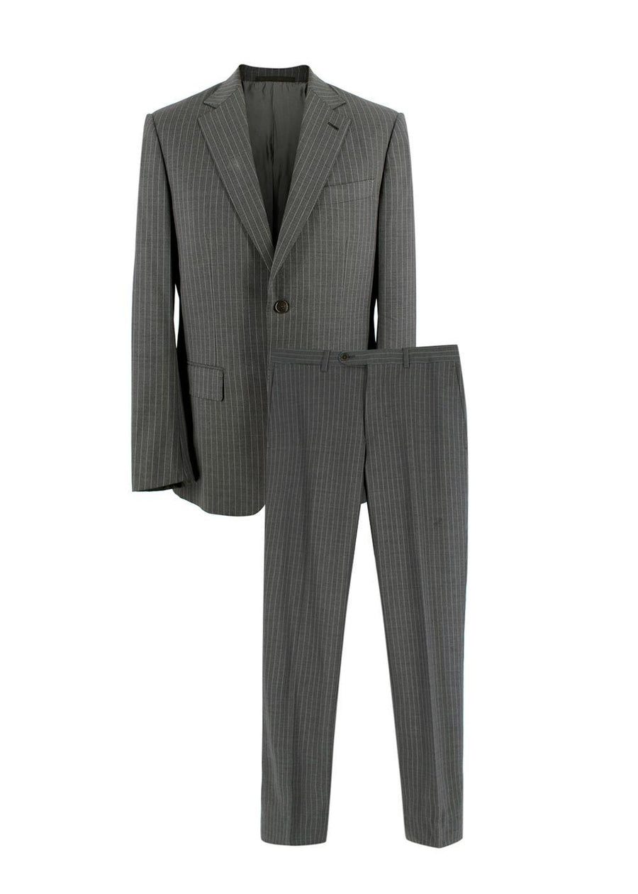 Ermenegildo Zegna Grey PinStripe Single Breasted Blazer and Trouser Suit