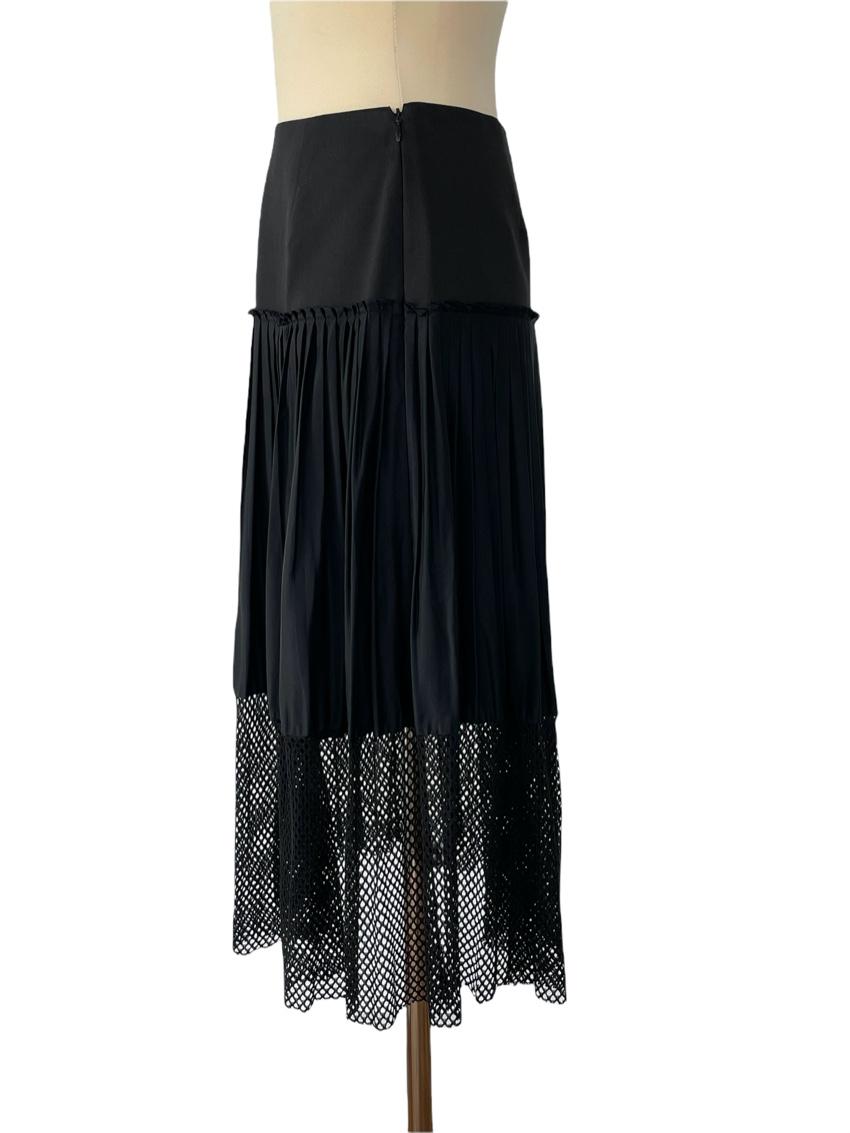 Stella McCartney Black Wool & Silk Skirt