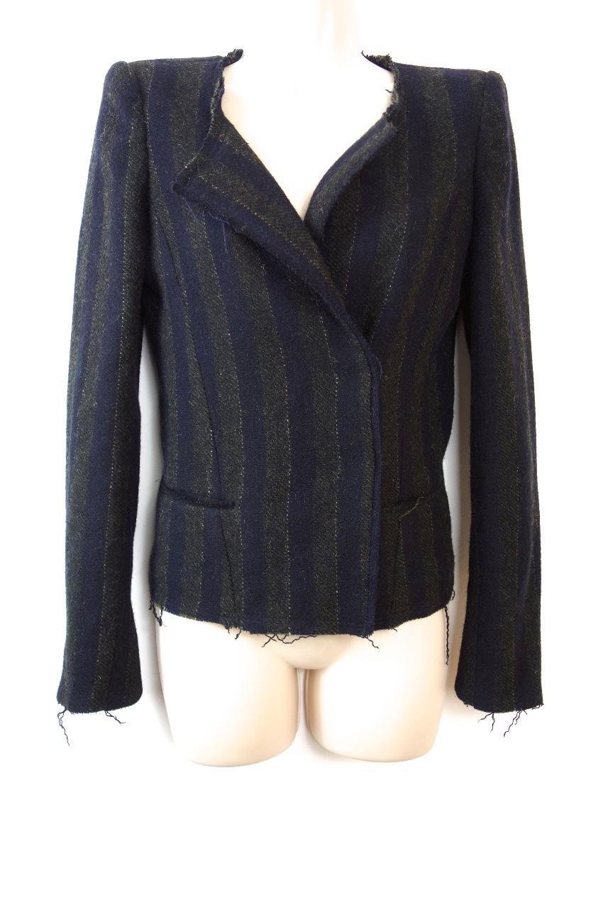 Isabel Marant Striped Distressed Jacket