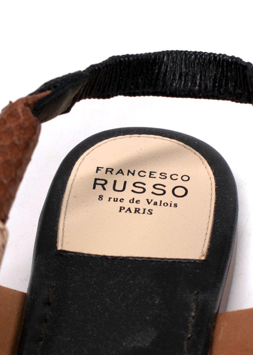 Francesco Russo Python Sandals