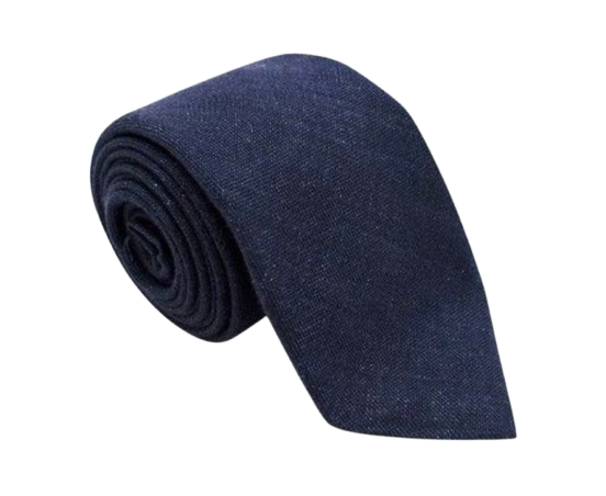 Berluti Navy Hemp-Wool Blend Tie