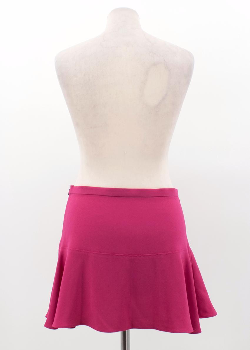 Joseph Pink Crepe Stretch Mini Skirt