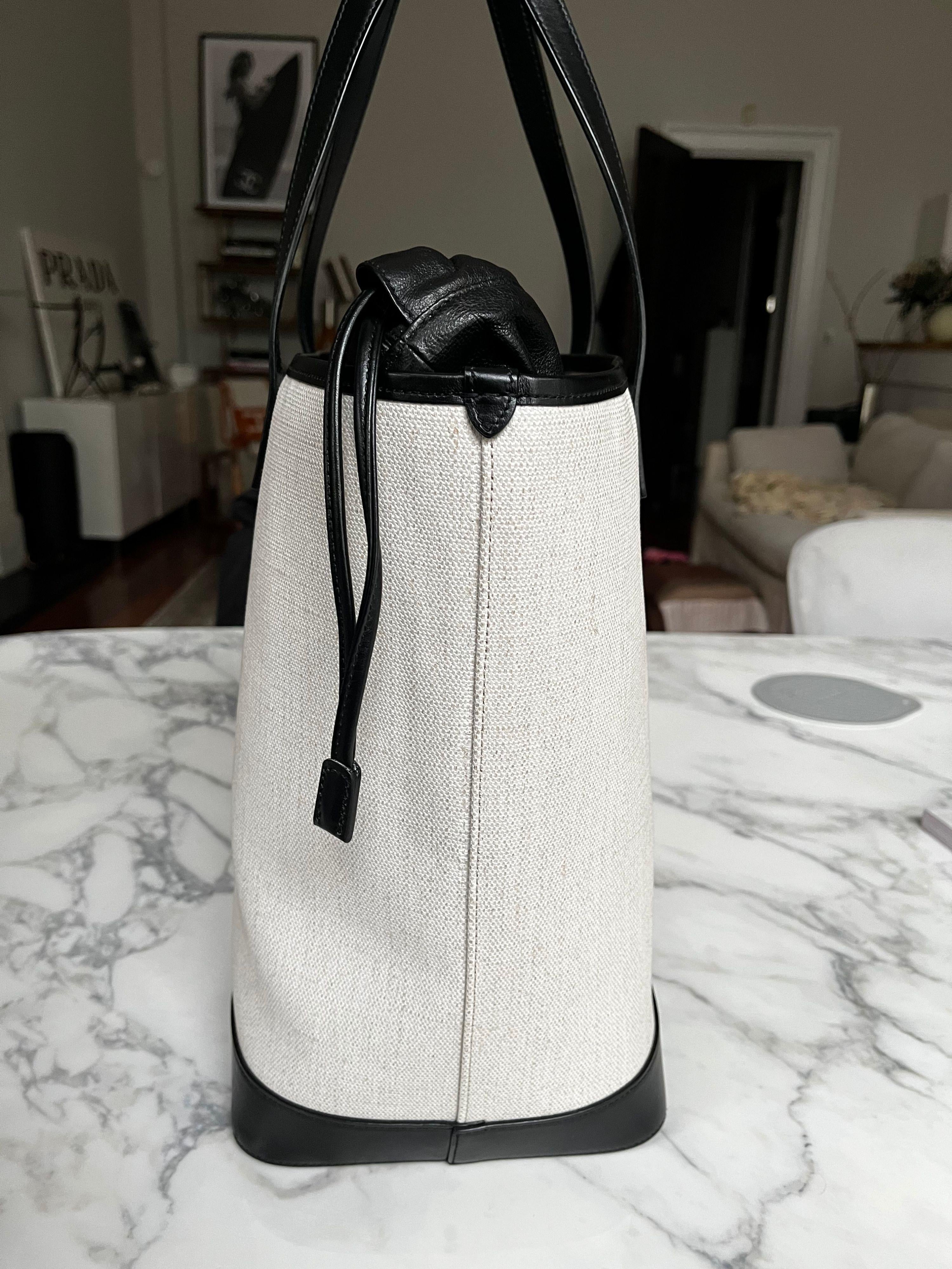 Saint Laurent Teddy Canvas Shopper Tote
