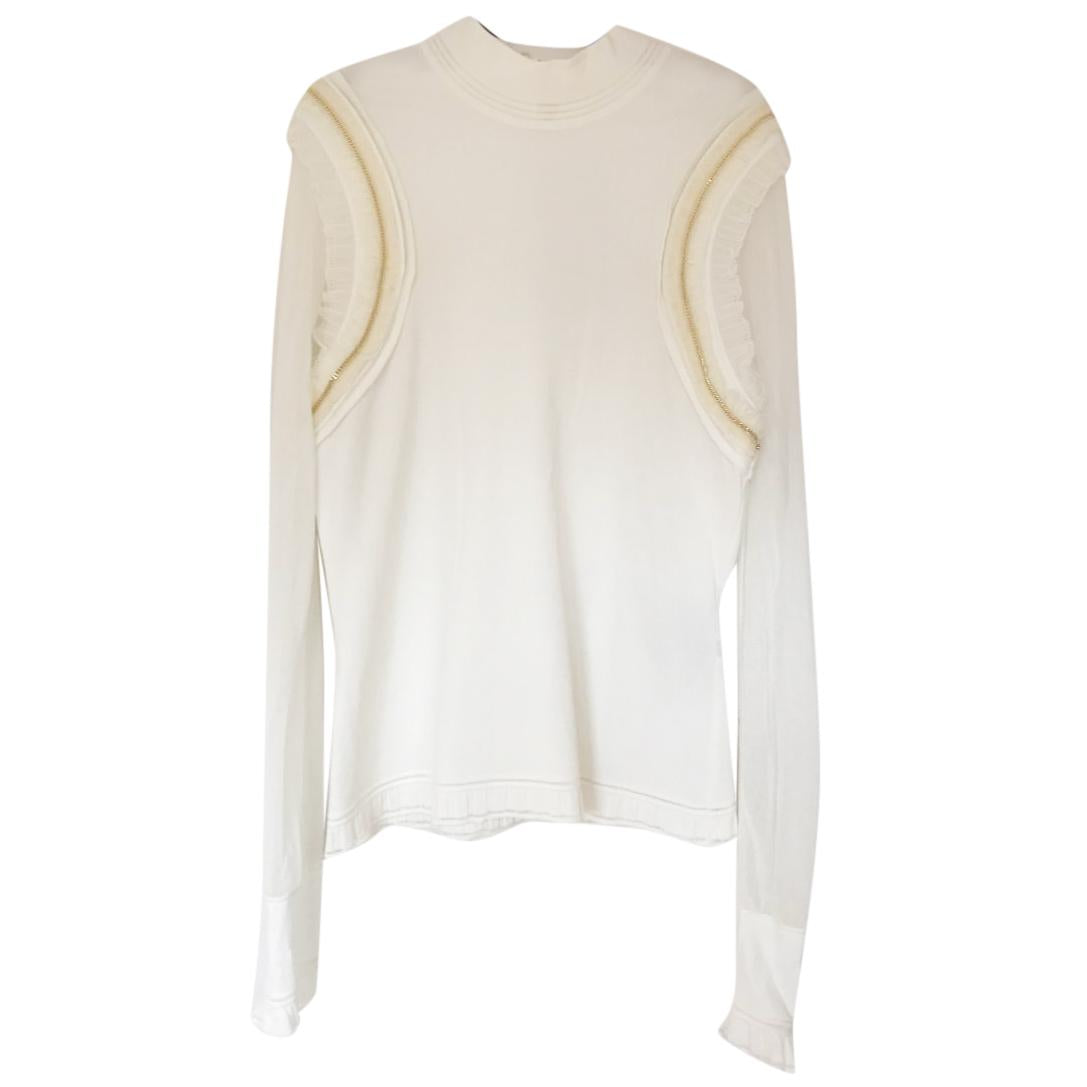 Roberto Cavalli Ruffle Gold Chain Jumper