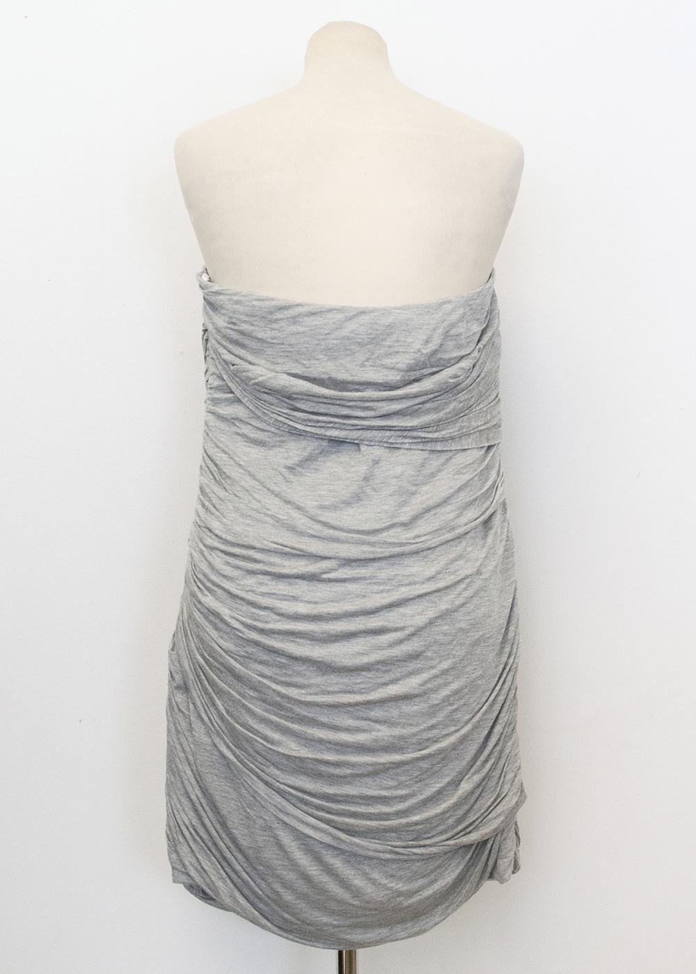 Camila and Marc Grey Strapless dress