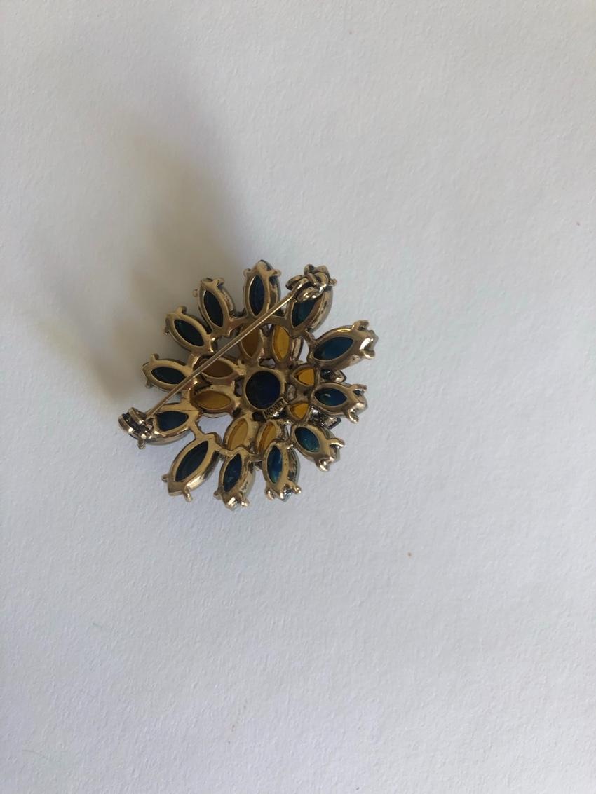 Monet Crystal Embellished Brooch