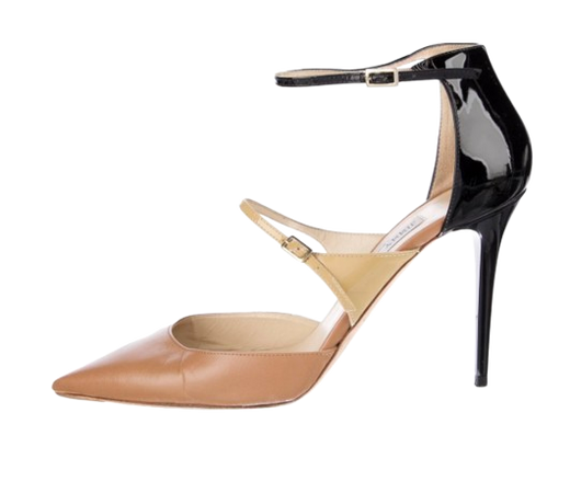 Jimmy Choo Tri ColourAnkle Strap Pumps