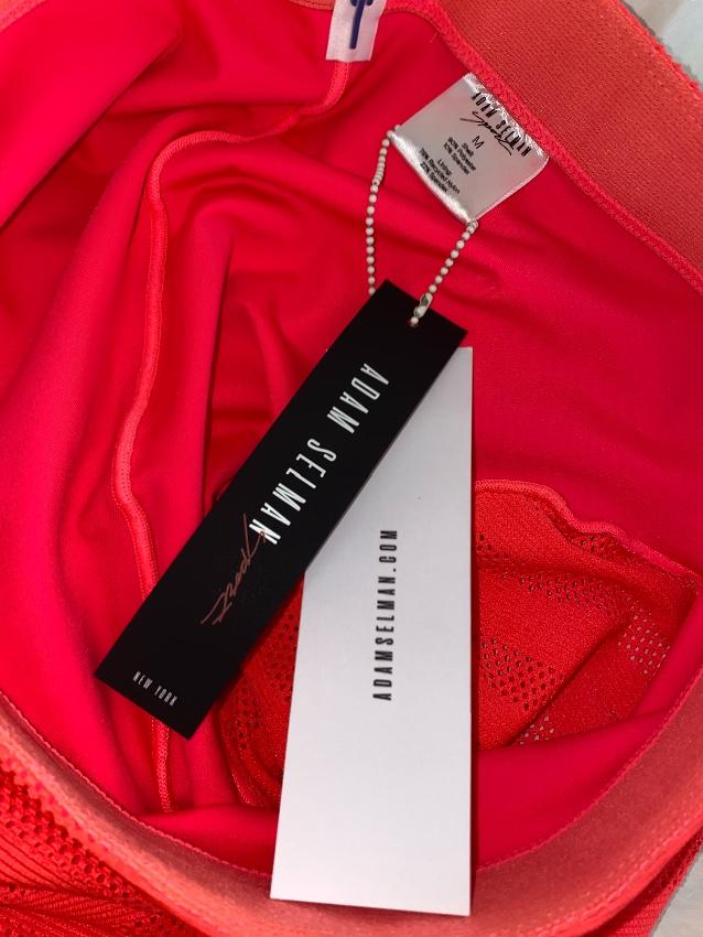 Adam Selman Sport Neon Stretch Mesh Leggings