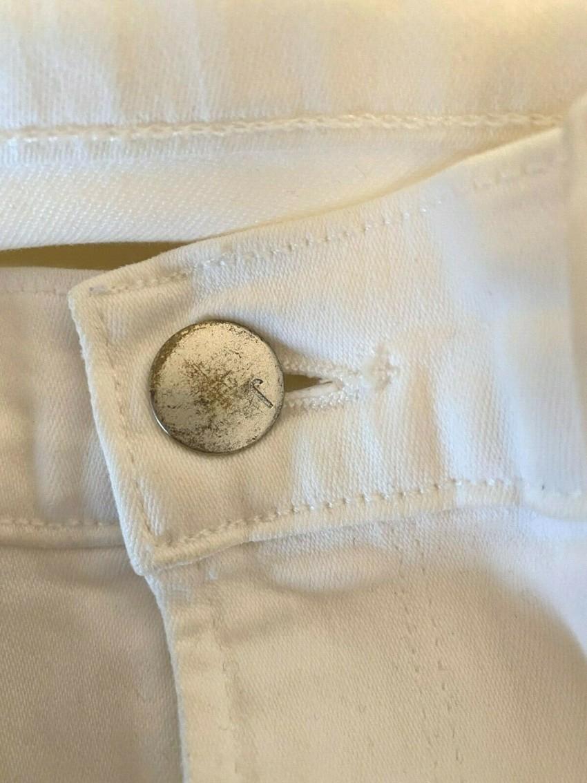 J Brand White Distressed Skinny Jeans