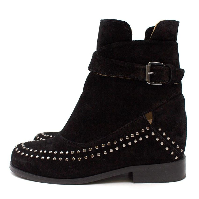 Thakoon Addition Black Suede Studded Fiona2 Boots