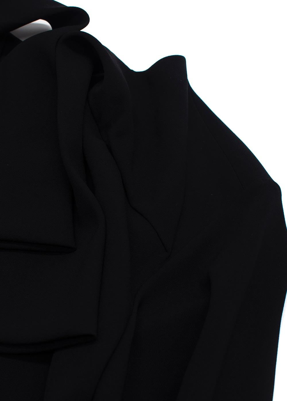 Balenciaga Black Tie Detail Tunic Dress