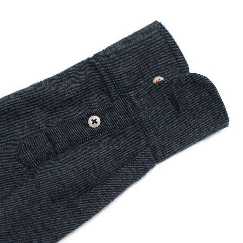 Chinti and Parker Blue Denim Flannel Organic Cotton Shirt
