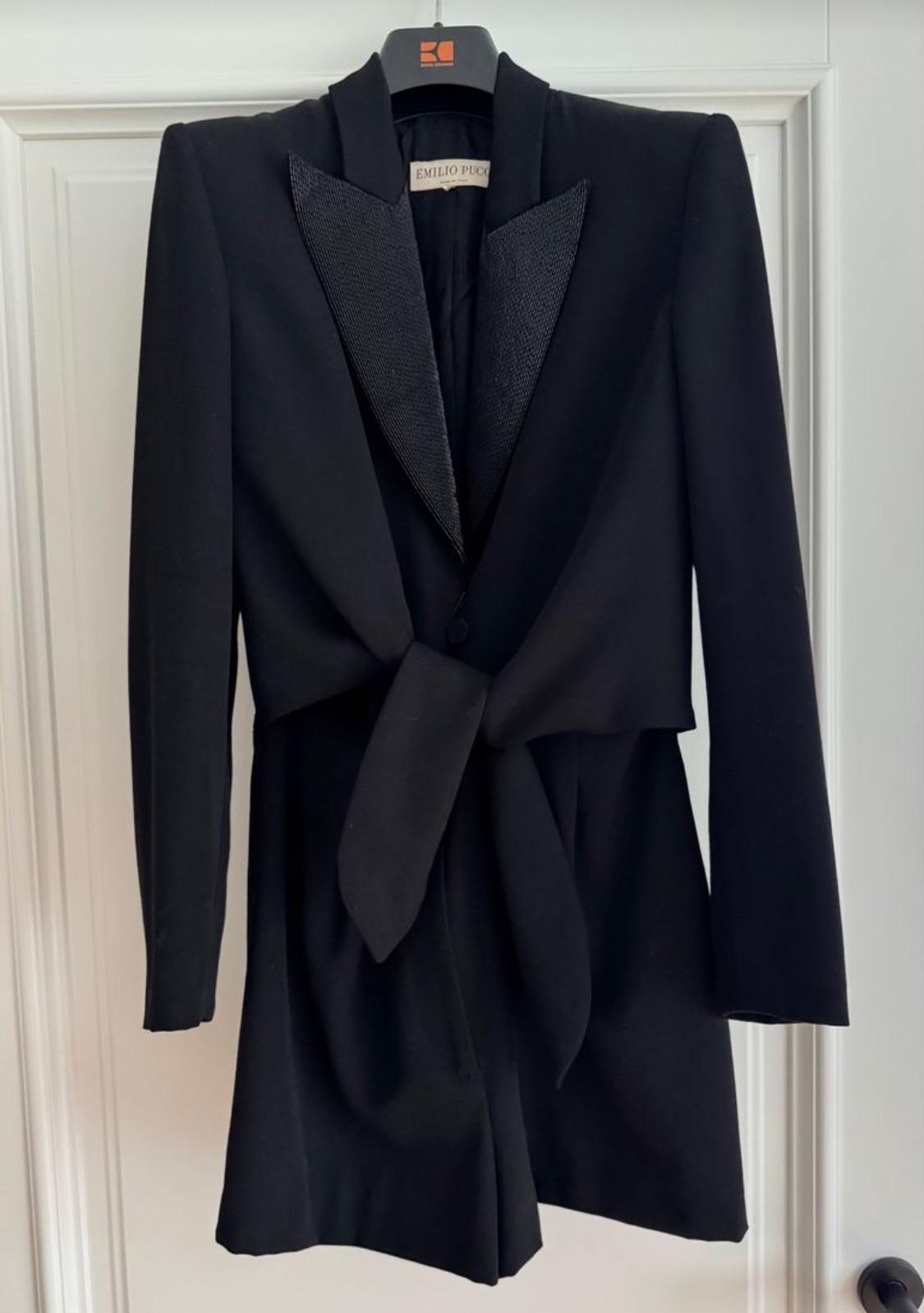Pucci Black Tuxedo Shortsuit