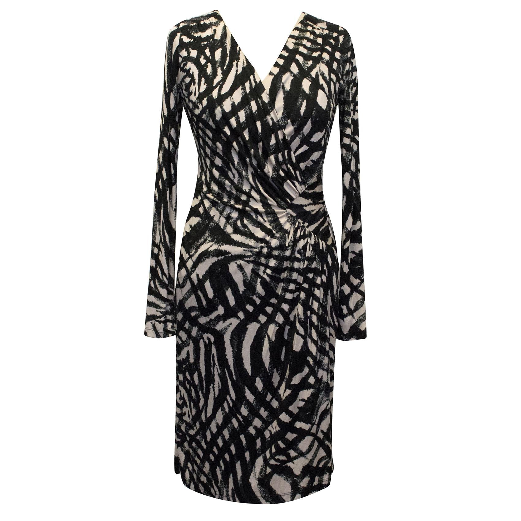 Ghost Jersey Black and Nude Dress