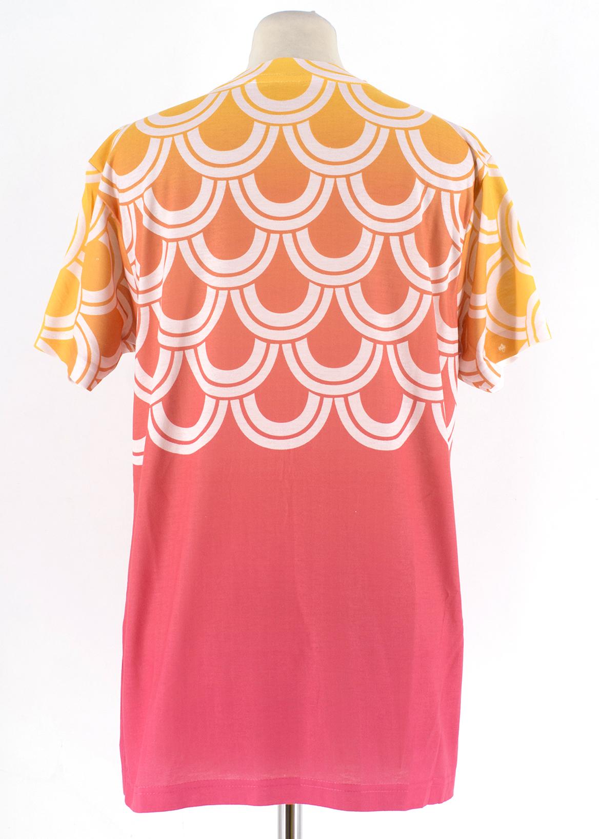Katie Eary Orange Ombre Oversized T Shirt