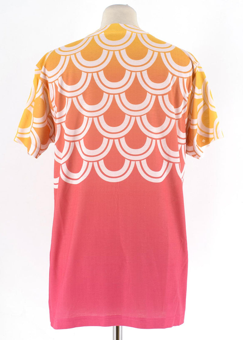 Katie Eary Orange Ombre Oversized T Shirt