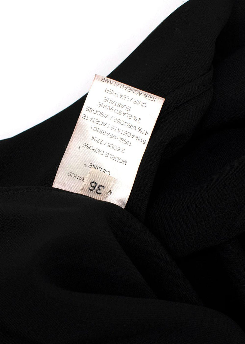 Celine Black Halterneck Open-back Dress