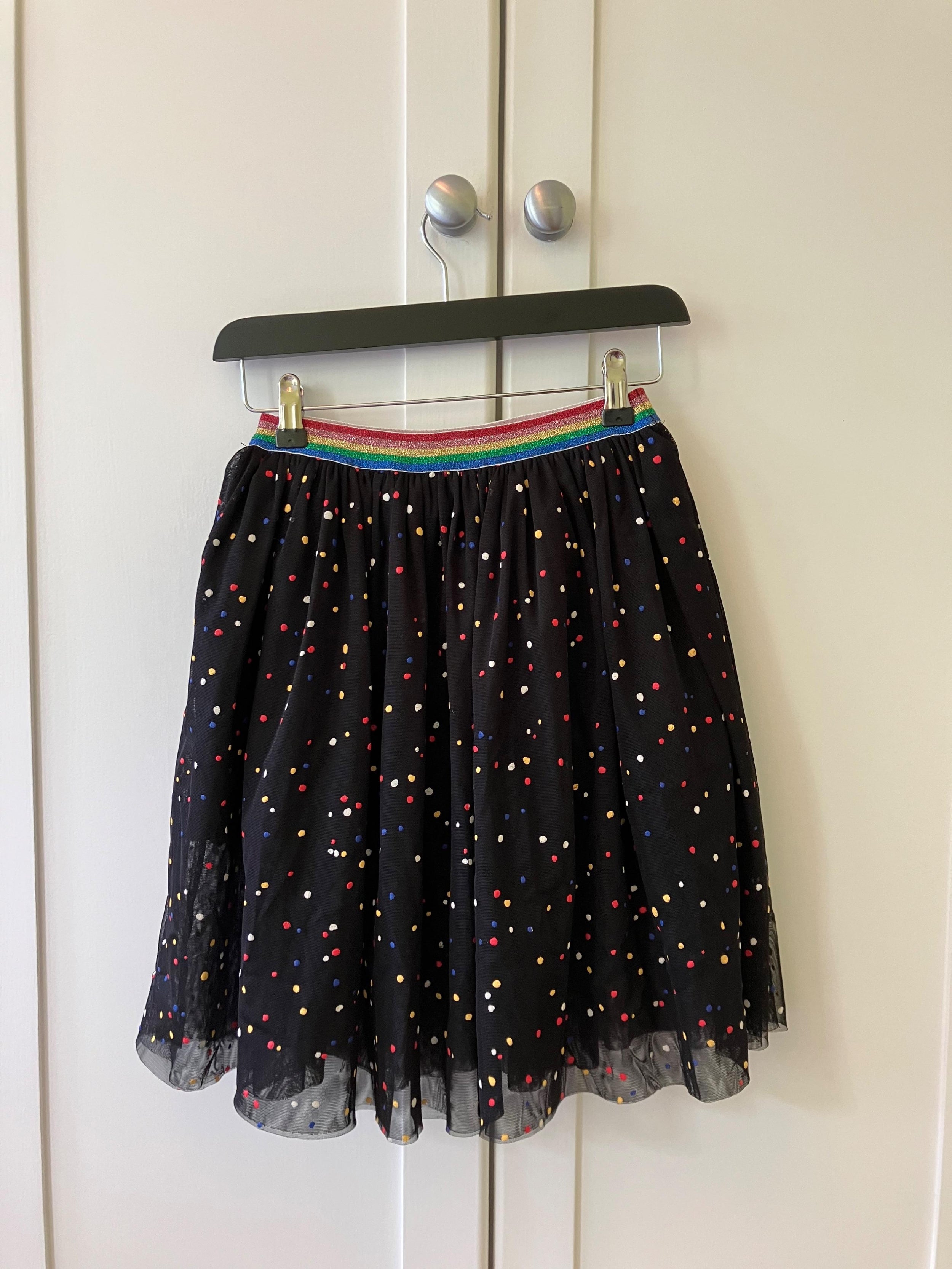 Stella McCartney Kid's 10A Tulle Spotted Skirt
